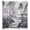 Feeby Paravent Kirschblüte 145x180 cm 4 Teilig Modern Design beidseitig Raumteiler Wandschirme Foto Trennwand Raumtrenner Sichtschutz Spanische Wand auf Leinwand Bedruckt Rosa