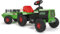 INJUSA - Trattore Elettrico Basic, per Bambini da 1 a 3 Anni, Batteria 6V, Acceleratore a Pedale, con Rimorchio Posteriore, Luci e Suoni, Velocità Massima 2-3 Km/h, Colore Verde