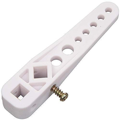 Plastic WC Toilet Cistern Lever Arm Multi Adjustable Replacement Flush Lever (White)