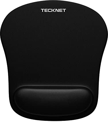 TECKNET 3-in-1 Mouse pad with Wrist Rest, Ergonomic Mouse Pad,Memory Foam Mouse Mat Wrist Support, Keyboard Wrist Rest with Anti-Skid Base,Mouse Mat Comfortable for Office, Gaming, Computer, and Desk