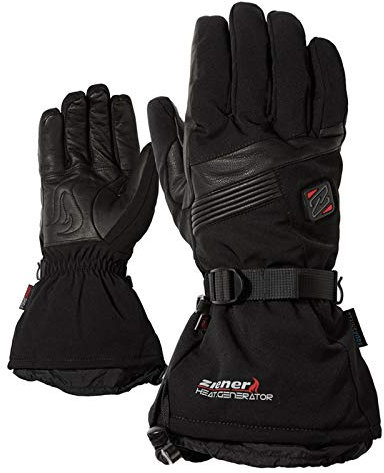 Ziener Herren GERMO AS(R) PR HOT ski Alpine Handschuhe, Black, 9,5