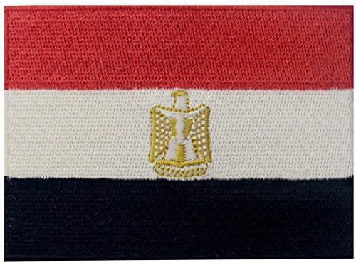 Ägypten Flagge Bestickter Ägyptischen arabischen Aufnäher zum Aufbügeln/Annähen