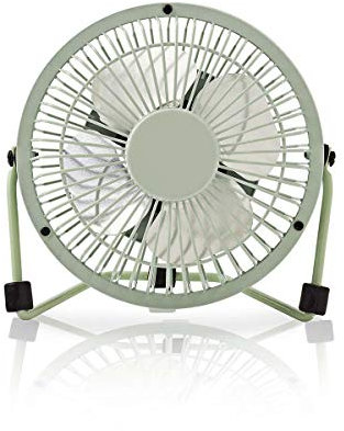 Nedis Mini Ventilateur en métal de 10 cm de diamètre