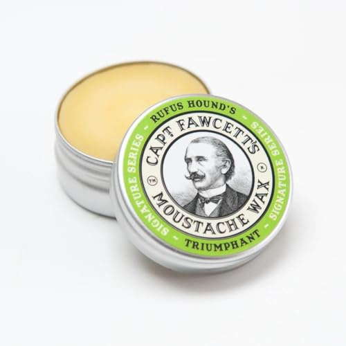 Captain Fawcett Triumphant Moustache Wax for Men – Firm Hold Beard & Moustache Styling Wax with Fresh Masculine Fragrance (15ml)