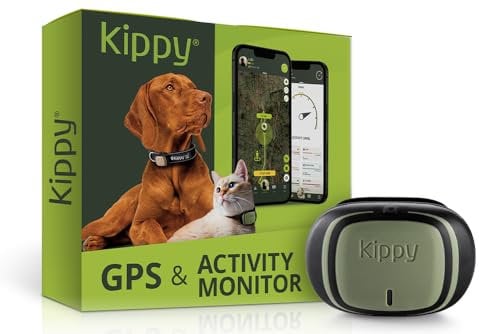 Kippy EVO GPS-Hundefinder für Hunde, wasserabweisend, mit umlaufender Verfolgung, GPS für Hunde mit Benachrichtigungen über Hundeaktivitäten, Dedizierte App, Grün