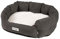 JAMAXX Hunde-Körbchen Bequem Weich, Wendekissen Waschbar Hundekorb Hundebett mit Komfort-Polsterung PDB2089 (M) 70x60, grau