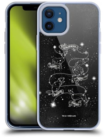 Head Case Designs Offizielle Harry Potter Marauders Deathly Hallows XXXII Gelhülle [Militärischer Schutzgrad] Kompatibel Mit Apple iPhone 12 / iPhone 12 Pro Und Kompatibel Mit MagSafe