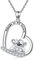 LONAGO Koala Halskette 925 Sterling Silber Immer in Meinem Herzen Freundschaft Koala Bär Anhänger Halskette Schmuck für Frauen