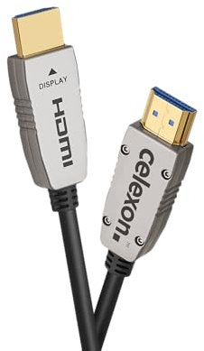 celexon HDMI UHD Active 48Gbps Optical Fibre - 20m - schwarz - optische HDMI-Signalübertragung - eARC - VRR - ALLM