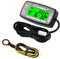 Runleader Contaore digitale, indicatore di temperatura del motore, avviso RPM, display retroilluminato per trattore da giardino, compressore, generatore, motoslitta, moto d'acqua