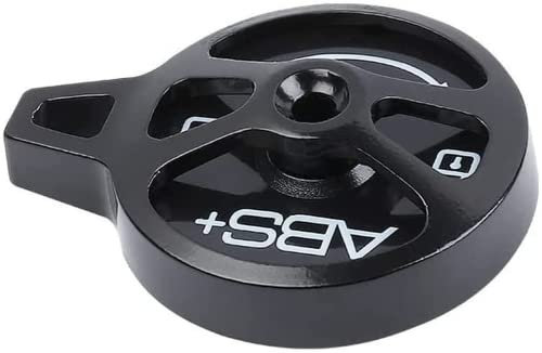 Aluminium Alloy Cycling Mountain Bike Air Gas ABS + Fork Value Cover MTB Front Fork Cap Protector Replacement Part Accessories (Black)