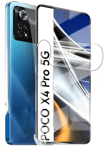 Snailcanfly películas de hidrogel 2 pcs para Xiaomi Poco X4 Pro 5G 6.67inch Protectores de pantalla de TPU de película transparente flexible suave NO vidrio templado