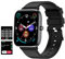 Smartwatch Herren mit Telefonfunktion Fitnessuhr mit Blutdruckmessung Gesundheitsuhr Laufuhr Sportuhr Junge Fitness Tracker Schrittzähler ohne App und Handy Pulsuhr Aktivitätstracker Schwarz