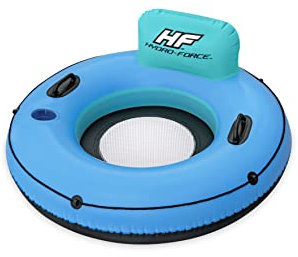 Bestway Hydro-Force Schwimmring mit Rückenlehne White Cap Rider Ø 119 cm
