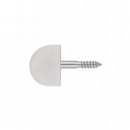 INDEX Clou Support de vitrine blanc - Nylon Petit - Boite de 300 - Supportage des réseaux