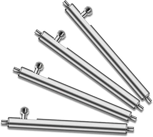 Niboow [4 Stück 22mm Quick Release Premium Edelstahl Federstege, Durchmesser 1,50mm Federstifte Federstegwerkzeug Uhrenstifte Spring Bars für Uhren Armbänder