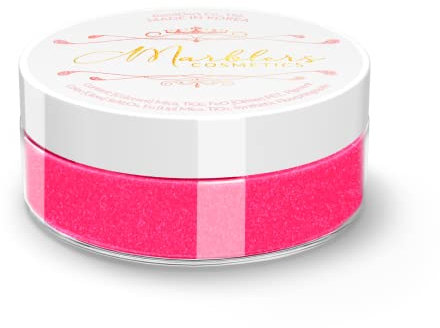MARBLERS Cosmetic Grade Fine Neon Glitter [Fluorescent Pink] 0.18oz (5g) | Fine | Non-Toxic | Vegan | Cruelty-Free | Eyeshadow, Nail Polish, Nail Art | Festival, Rave & Party Makeup | Body & Face
