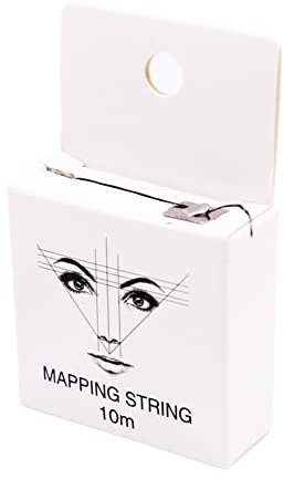Herramienta de mapeo de cejas | Herramienta de mapeo de cejas de carbón de bambú - Accesorios de maquillaje Herramienta de tinte de cejas para mujeres, hombres, adolescentes, estudiantes Keloc
