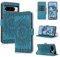 CASAFUNY Coque pour Google Pixel 8 Pro, Etui Portefeuille Pixel 8 Pro, Protection Housse Etui à Rabat en Cuir PU [Fermeture Magnétique] Antichoc Flip Housse pour Google Pixel 8 Pro, Bleu Royal