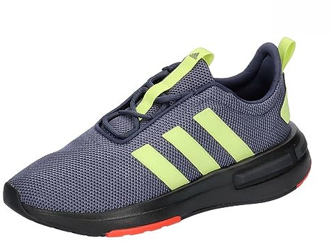 adidas Racer TR23 Shoes Kids, Zapatillas para Correr, Shadow Navy/Pulse Lime/Black, 38 EU