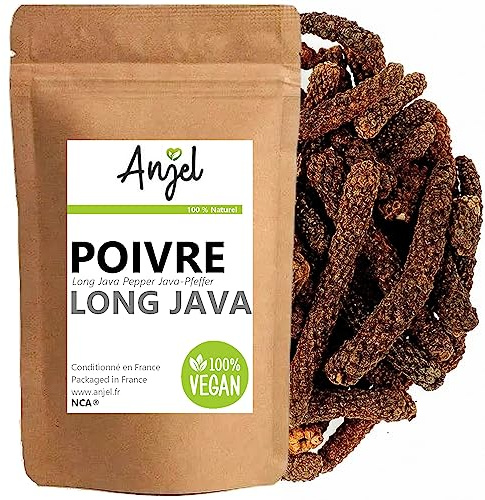 Poivre long de Java 100g - Poivre Noir entier aromatique aux saveurs exotiques - Epice premium - 100% Naturel - NCA