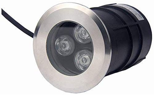 WZYJLyds Einbaustrahler Unterwasser Mini Led Strahler Außen IP68 Edelstahl 304 85-265V Zum Draussen, Treppe, Schwimmbad, Unterwasser Dekoration(Blau,75mm-3w)