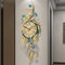 HAODING Wanddeko Metall Gingko Gold Wanddeko Metall Wanduhren 3D Wandskulpturen Ginkgo Moderner Luxus Wandkunst Wohnkultur Für Wohnzimmer Schlafzimmer Esszimmer(Color:B)
