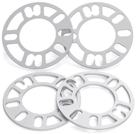 CLKE 4 pcs Elargisseur de Voie,Entretoises de Roue Universelles 4x108,pour Élargisseurs de Roues en Alliage d'Aluminium pour Améliorer la Stabilité et l'Apparence d'Auto