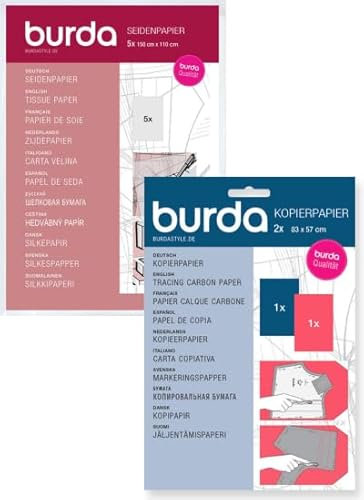 Kombi-Pack Seidenpapier & Kopierpapier blau/rot