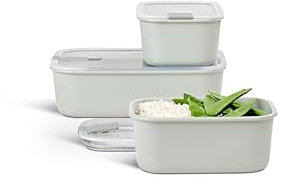 Set Frischhaltedose EasyClip 3-teilig (2x 700 ml + 1500 ml) - Nordic white
