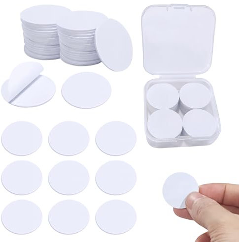 ZOCONE 40 Stück NFC Tags Selbstklebend NFC Tag Sticker Wasserfest 215 NFC Karten Klein NFC Tag Card Cion 504 Byte 25mm NFC Chips Kompatibel mit TagMo und Amiibo NFC Sticker für NFC-Fähige