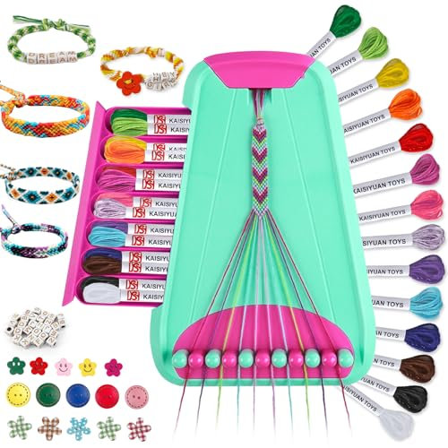 TingingYuli Arti e mestieri per bambini dai 8 ai 12 anni,kit per la realizzazione di braccialetti dell'amicizia per ragazze,kit per la creazione di gioielli,regali di Natale per bambini