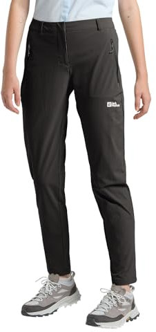 Jack Wolfskin Damen Hikeout Pants Wanderhose, Schwarz, 36 EU