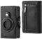 Emporio Cover Sottile Porta Carte Di Credito Schermato Portafoglio portamonete rfid blocking Con porta Airtag (Nero)