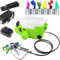 1.7l Airless Pulverizador De Pintura De La Correa Trasera De La MáQuina PortáTil Pistola Pulverizadora EléCtrica Del Hogar De Alta Potencia De Pintura AeróGrafo De Litio De La BateríA,2-in-1X2Battery