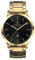 Lilienthal Berlin Herrenuhr Huxley in Gold/Schwarz – Armbanduhr am goldenen Edelstahl-Armband – aus 316L Chirurgenstahl mit einem Quarzuhrwerk & saphirgehärtetem Mineralglas – 40 mm