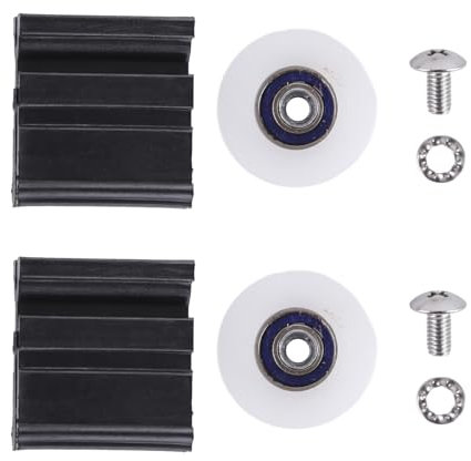 Greenhouse Door Wheel, 22mm Greenhouse Door Wheel Replacement Kits Pulley Nut Gasket for Greenhouses