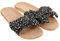 CALLARON 1 Pair Linen Sandals Summer Slippers for Women Non Skid Slippers for Women Sandals with Bows Sandals for Women Dressy Summer Wedge Heel Microwave Slippers Women Eva Black
