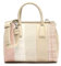 MISAKO Lareni borsa tote effetto rafia con tracolla rimovibile Donna - Lareni Rosa 20x27x11 cm