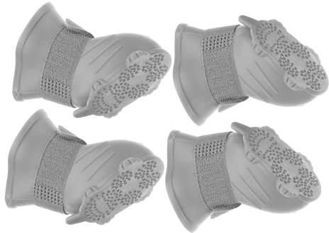 Supvox 4stücke Teilige wasserdichte Hundeschuhe Aus Gummi rutschfeste Regenstiefel Für Haustiere Bequemer Pfotenschutz Für Kleine Und Mittelgroße Hunde Outdoor-regenbekleidung Für