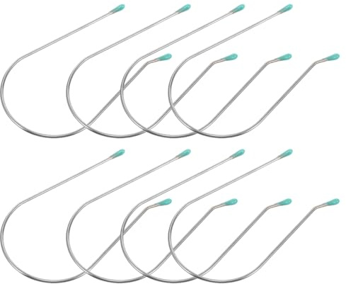 Generisch Heizwickler Ersatzclips 8 Stück U Förmige Lockenwickler Clips für Elektrisches Haarstyling Flexibel und Formstabil Kompakt für Unterwegs