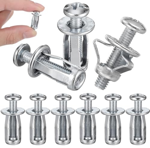 jojofuny 10 Stück M4 Hohlraumanker Edelstahl Spreizdübel aus Kohlenstoffstahl, M4 x 20mm Jack Nuts mit Schrauben, Blütenblatt Spreizmutter für Trockenbau, Kunststoff, Blech und Wohnwagen