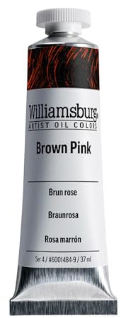 Williamsburg - Handgemachte Oelfarbe - 37 ml - Braun Pink