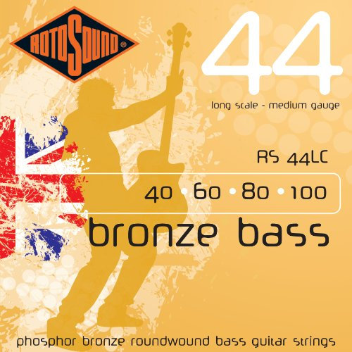 Rotosound Phosphor-Bronze-Saiten für Bässe Runddraht Medium 40 60 80 100