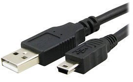Câble USB mini iZKA® pour lecteurs MP3/4, compatible avec Philips GoGear Ariaz, Muse, Opus, RaGa, Spark, Vibe et autres appareils mini USB