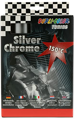DUPLI-COLOR 674570 Silver Chrome Set Auto 400 ml