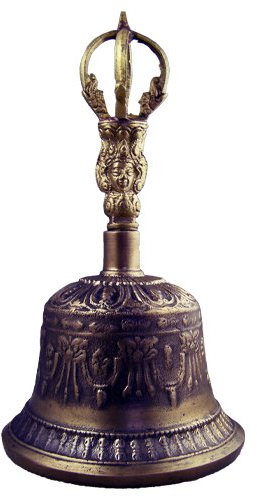 Tibetisches Hand Bell/Glöckchen, Meditation und Gebet Glocken Dorje/Vajra, Gr. – Extra Groß