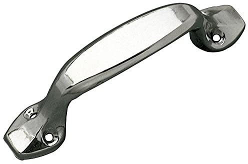 Amig - Tirador Multiusos Mod.5 de Acero Acabado en Cromado Brillo - Asa Adecuado para Colocar Horizontal o Vertical en Cajones y Puertas de Todo Tipo de Muebles y Armarios - Medida: 165 mm