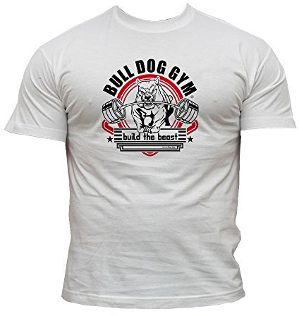 Dirty Ray Bodybuilding Bull Dog Gym Herren Kurzarm T-Shirt K30 (S)