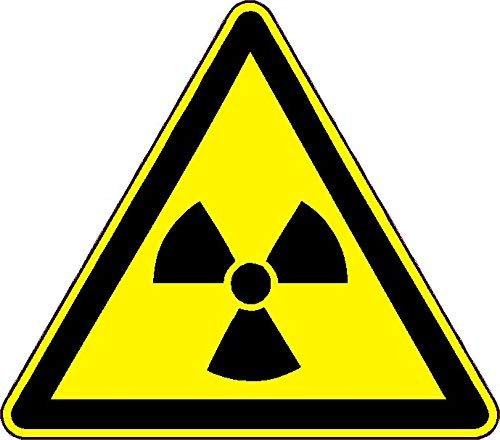 1 x Aufkleber Achtung! Nuclear Atom Gefahr Sticker Shocker Warnschild Tuning Fun